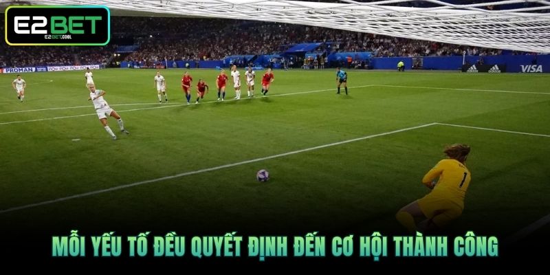 Kèo Penalty E2BET - Nghệ Thuật Chinh Phục Loạt Sút Luân Lưu 4 Mỗi yếu tố đều quyết định đến cơ hội thành công