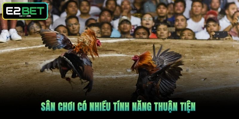 Sân chơi có nhiều tính năng thuận tiện 